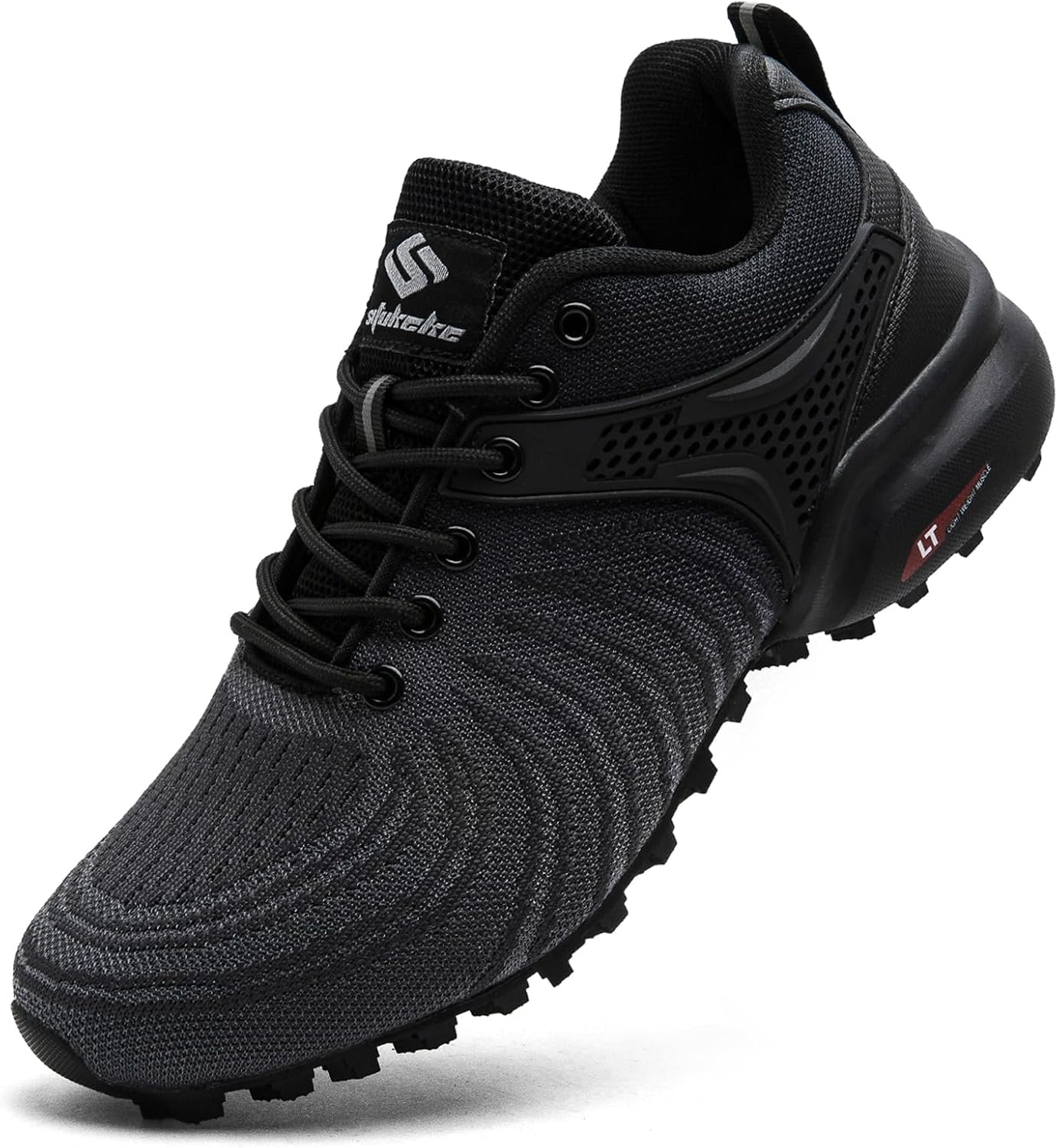 Men's Trail Running Shoes Lightweight Breathable Walking Hiking Sneakers Outdoor Athletic Tennis Cross Training Shoes