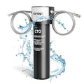 Under Sink Water Filter System,NSF/ANSI 42 Certified Water Purifier,28000 Galloons Large Flow Flux,Reduces PFOA/PFOS,Chlorine,Bad Odors,Direct Connect to Kitchen Faucet (Black-Q5-C2-28000GAL)