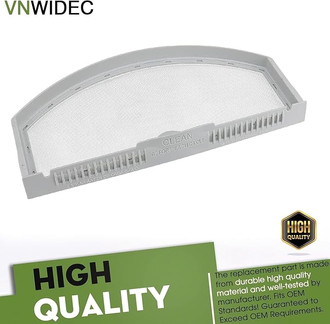 WEO3X23881 HTX21EASK0WW GTD42EASJ2WW GTX22EASK0WW GTD42GASJ0WW GTD45EASJ0WS Dryer Lint Screen Replacement For HotPoint Gas Dryer