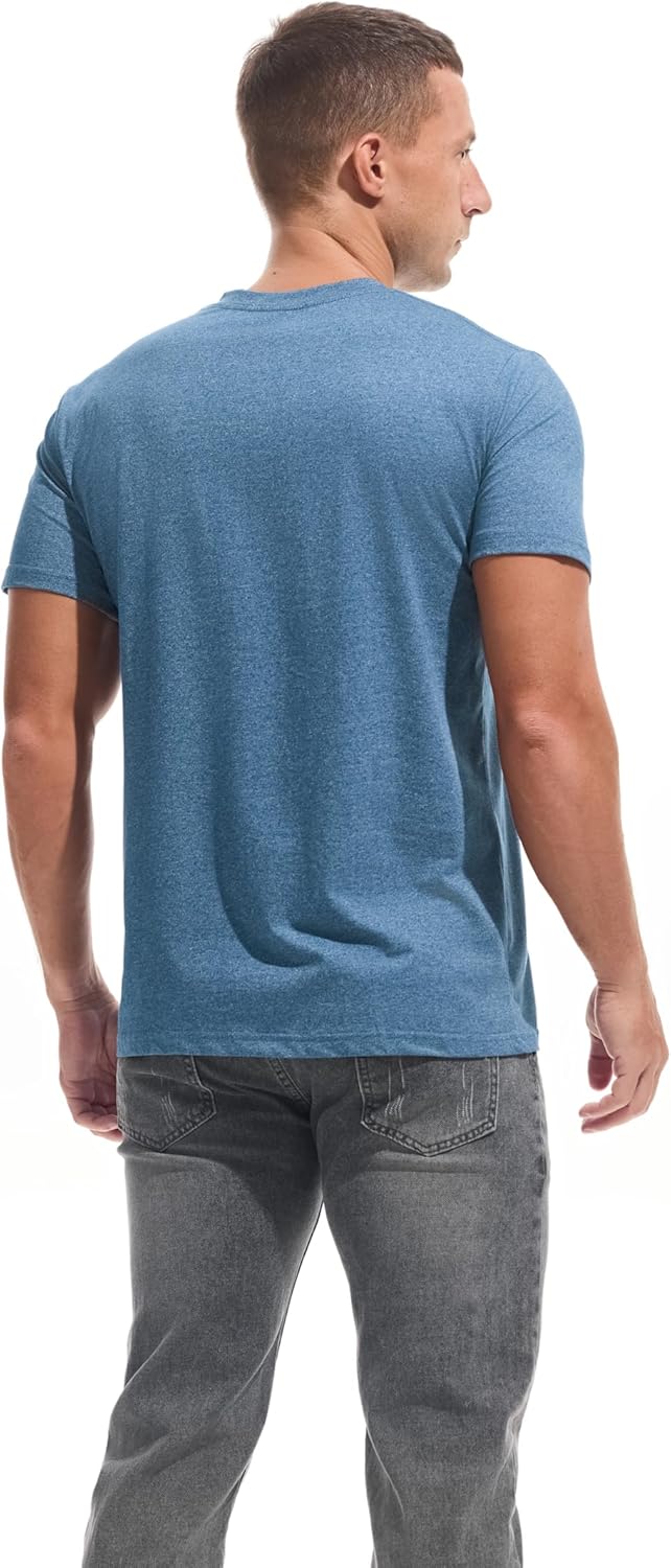 VEIISAR Premium V Neck T Shirts for Men - Modern Fitted Tees Vneck Undershirts
