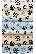 Sheer Curtains 108 Inches Long, Vintage Farmhouse Rustic Wooden Grain Privacy by Unknown