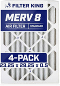 Filter King 23.25x29.25x0.5 Air Filter | 4-PACK | MERV 8 HVAC Pleated A/C by FilterKing