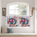 Independence Day Kitchen Tier Curtains 24 Inch Long 2 Panel Set, Rod Pocket by Unknown