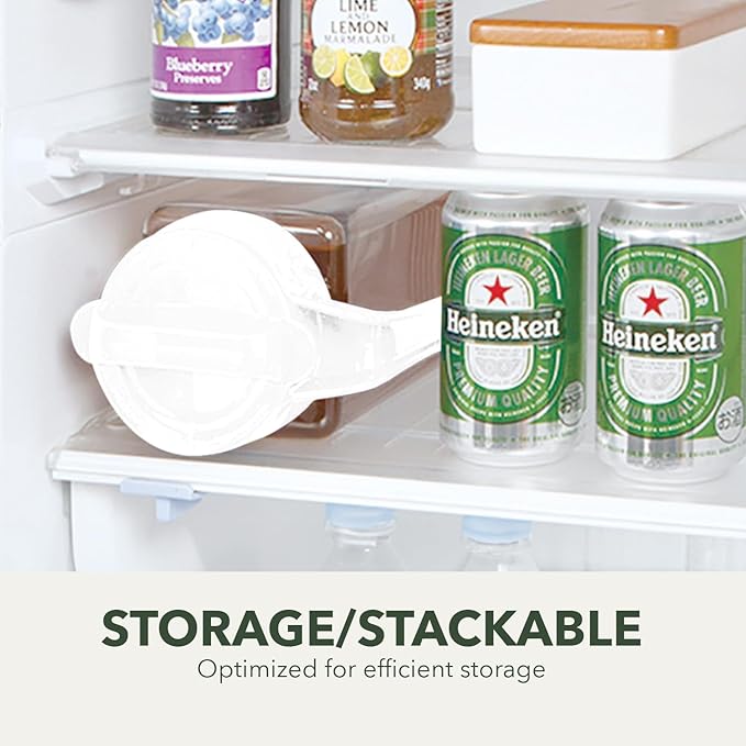 Lustroware TwistServe Airtight Pitcher - 2.1L (70oz), Heat Resistant, BPA-Free SAN Plastic, Screw-On Lid, Space-Saving, Made in Japan - White