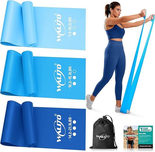 WALITO Resistance Bands for Working Out, Exercise Bands for Women and Men, Workout Bands for Physical Therapy, Stretch, Recovery, Pilates, Rehab, Strength Training and Home Gym-FlexoryFit