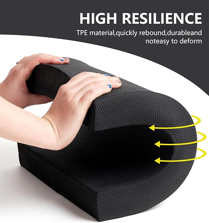 nuveti Large Balance Pad - TPE Non-Slip Mat for Fitness & Balance Exercises,Yoga, Physical Therapy, Knee Cushion Slip Resistant Foam Mat for Yoga & Balance Training, Board Foam for Strength Training, Kneeling Pads for Home Gym Exercise（20''x16''x2.4''）-FlexoryFit
