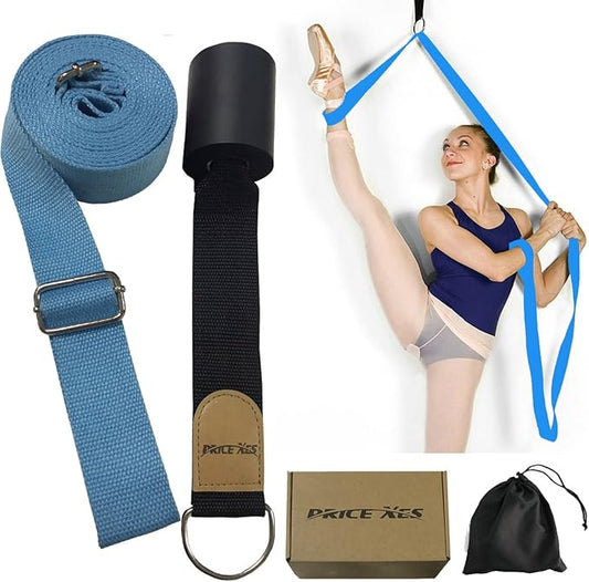 Door Flexibility & Stretching Leg Strap - Great for Ballet Cheer Dance Gymnastics or ANY Sport Leg Stretcher Door Flexibility Trainer Premium stretching equipment-FlexoryFit