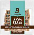 Boveda 62% RH Size 8-10 Pack Two-Way Humidity Control Packs - for Storing 1 oz - Moisture Absorber for Small Storage Containers - Humidifier Packs - Hydration Packets w/Resealable Bag