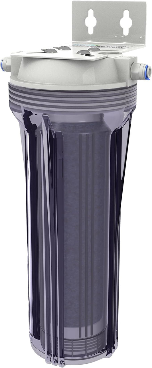 Aquatic Life Color Changing Deionization DI Resin for Hydroponic Reverse Osmosis Water Filter System RO Filtration Unit, Single Canister