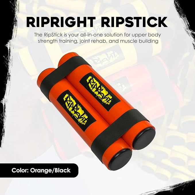 RipStick, Workout Equipment for Joint Rehab, Shoulder and Resistance Training, Muscle Building and Core Workout Equipment with 6 Adjustable Resistance Bands-FlexoryFit