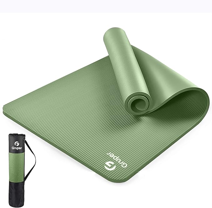 Thick Yoga Mat Non Slip, Large Size 72" L x 32" W x 0.6" TH, Premium Exercise & Fitness Mat with Carrying Strap and Bag, Workout Mats for Home-FlexoryFit