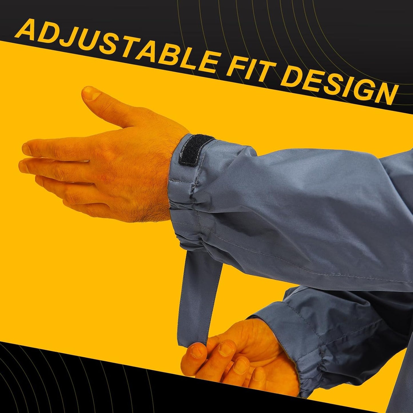 Men's Packable Rain Jacket Waterproof Outdoor Classic Lightweight Raincoat Hooded Windbreaker