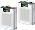 Air Purifier for Large Room up to 1500 Sq Ft, H13 True HEPA Filter, Honeyuan Air Purifiers for Pets, with PM 2.5 Display Air Quality Sensor, Aromatherapy, Child Lock, ZY3866G, 2pack, White