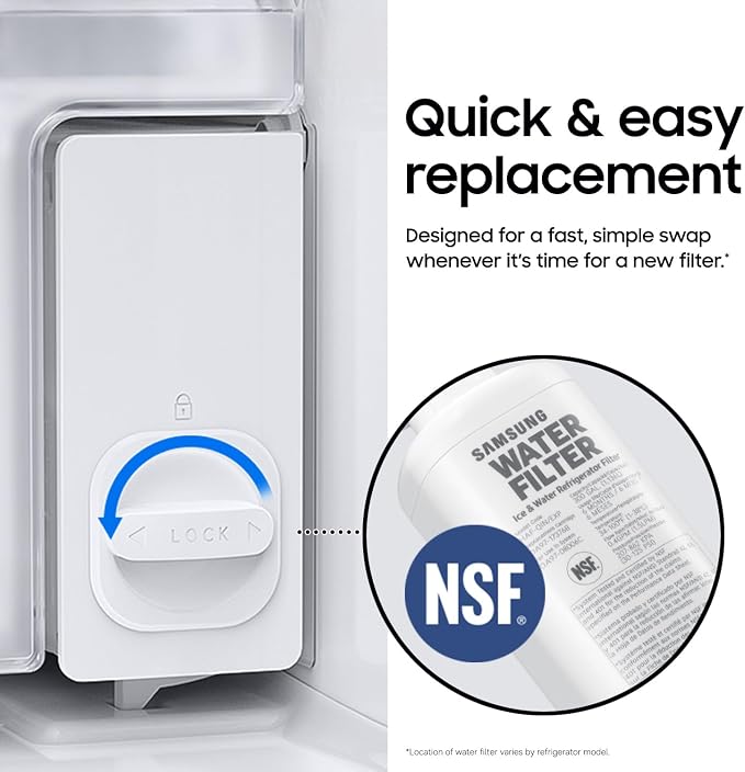 Samsung HAF-QIN/EXP Genuine Refrigerator Water Filter, 6-Month Life, Easy - Image 4