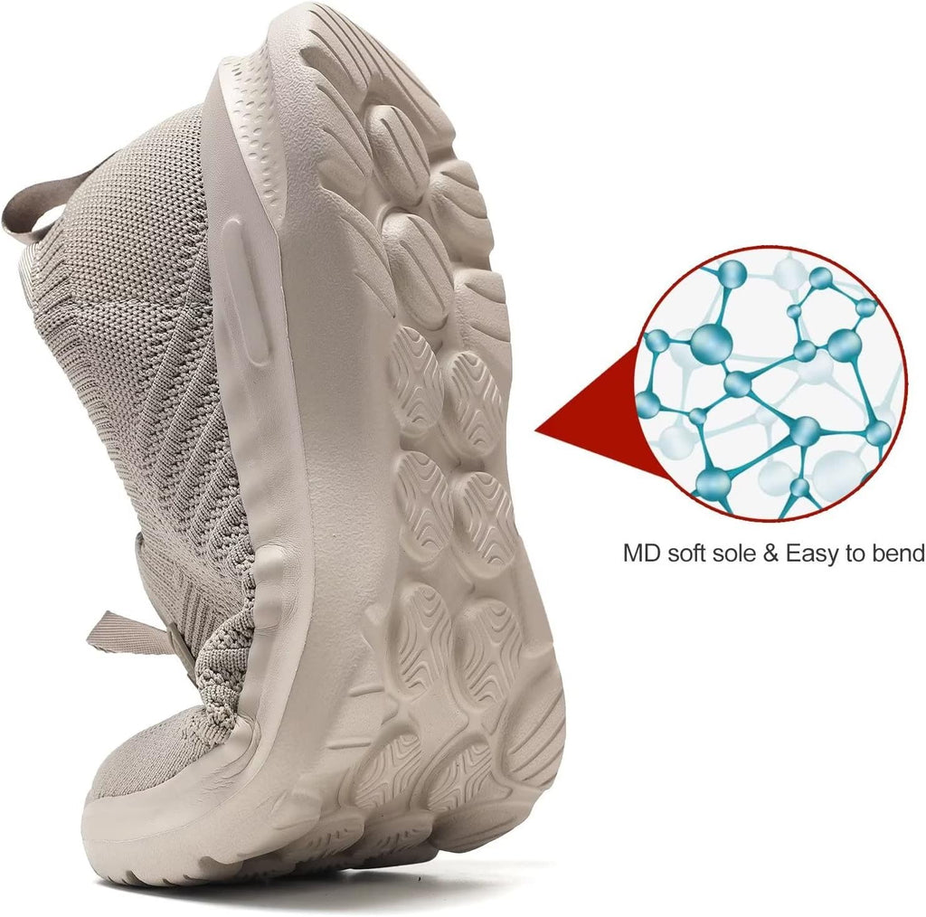 Mens Walking Shoes Lightweight Breathe Mesh Running Shoes Slip On Fashion Tennis Sneakers Comfort Gym Workout Zapatos de Hombre