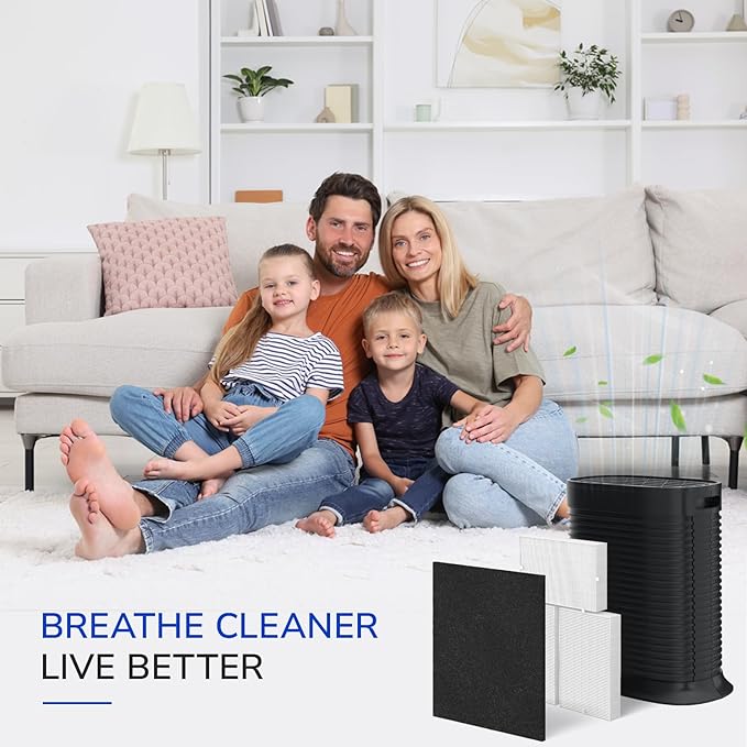 HPA300 Replacement Filter Kit Compatible with Honeywell HPA300 Air Purifiers, 3 HEPA Filter R & 4 Pre-filter A