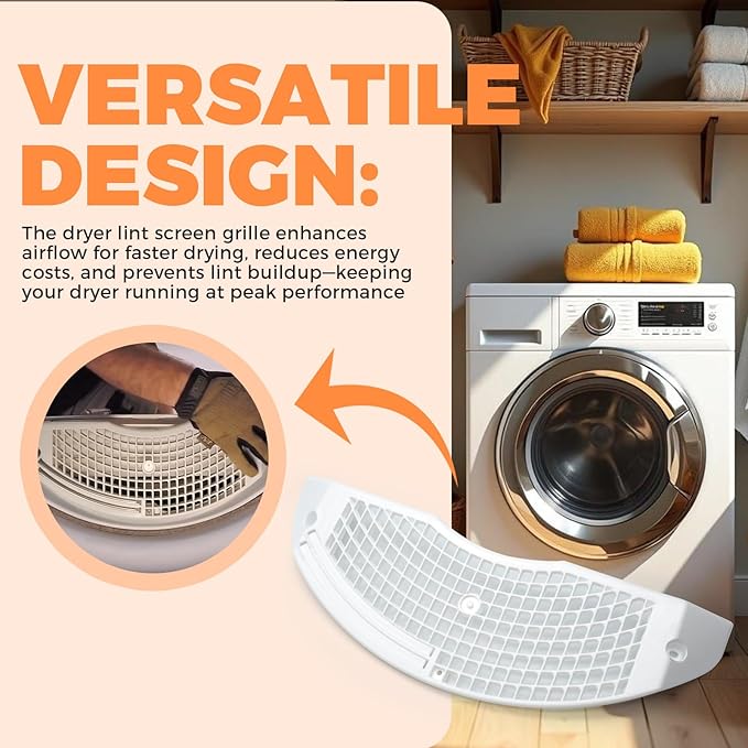 W11086603 Dryer Lint Screen Grille for Whirlpool Kenmore Maytag KitchenAid, Dryer Lint Housing Cover Replaces AP6048047 8299979 4534131 8563756 8578176 PS12070617
