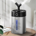 Feekaa Stainless Steel Humidifier Dishwasher Safe, 4L/1Gal Cool Mist Humidifiers for Bedroom, Easy Clean Humidifier Large Room, Humidifiers for Baby Nursery Living Room Office Plant, Black