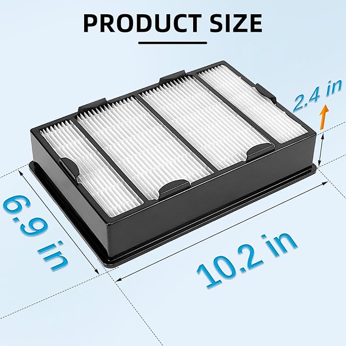 APPLIANCEMATES HAPF600 HEPA Filter Replacement for Holmes Air Purifier Filter B - Compatible with HAPF8650 HAP615 HAP625 HAP650 HAPF600D-U2 (4 HEPA Filters & 4 Carbon Pre-Filters)
