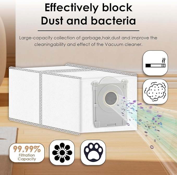 (13 Pack) X8 Pro Omni Replacement Parts Accessories Kit for ECOVACS DEEBOT X8 Pro Omni, X8 Omni Robot Vacuum, 1 Roller Brush, 2 Brush Rolleres, 4 Side Brushes, 3 Dust Bags, 3 HEPA Filters