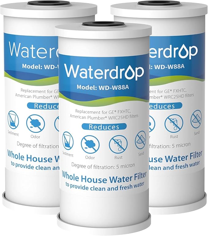Waterdrop FXHTC Whole House Carbon Water Filter, Replacement by Waterdrop