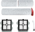 1 Set Main Brush + 2 PCS Filters + Cleaning Brush Replacement Parts Compatible by NUHFUFA