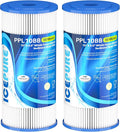 ICEPURE 50 Micron 10" x 4.5" Whole House Extra Coarse Pleated Sediment Filter by ICEPURE