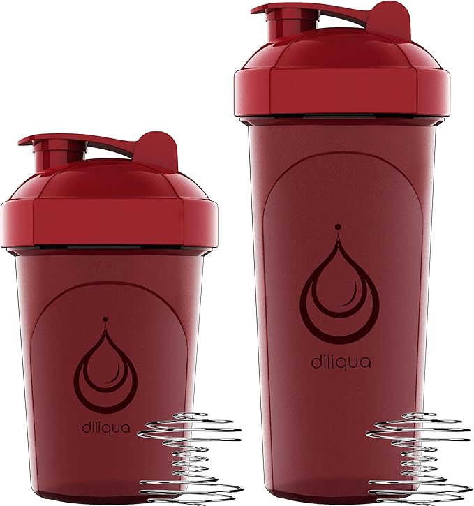 10 PACK- Shaker Bottles with Wire Whisks for Protein Mixes | Leakproof Blender Shaker Bottle Pack | BPA-Free & Dishwasher Safe | Large 28oz & Small 20oz shaker bottle | Shaker Cups for shakes-FlexoryFit