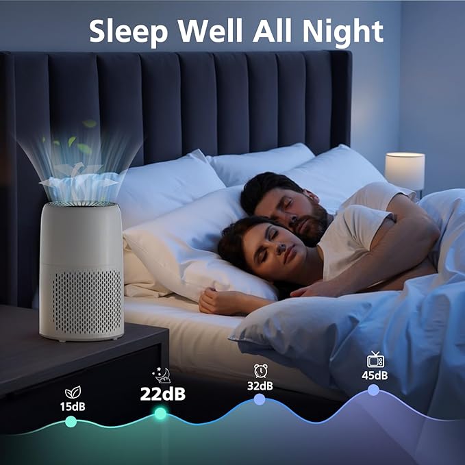 AP100-A/B Core Mini Replacement Filter Compatible with AromaRoom AP100-A, AP100-B, AP100-C, Core Mini Air Purifi-ers, 3-IN-1 HEPA and Activated Carbon Filter, White