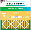Filterbuy 14x14x2 Air Filter MERV 11 (MPR 1200) Allergen Defense Replacement (1-Pack), Electrostatic Pleated HVAC AC Furnace Filters, Made in USA (Actual Size: 13.50 x 13.50 x 1.75)