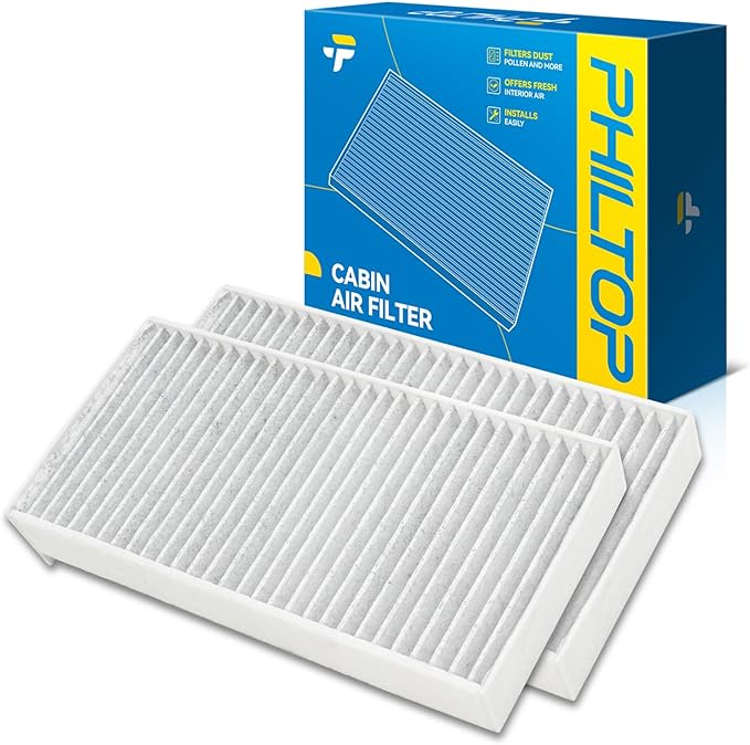 PHILTOP Cabin Air Filter, Replacement for CF11815, 2020-2023 E350, 2016-2017 Cooper, 2014-2016 i3, Premium Cabin Filter with Activated Carbon Filter