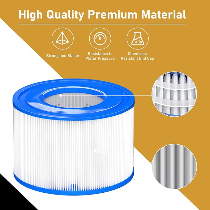 Type S1 Spa Filter 29011E for All Intex PureSpa 28429E, 28403E, 28407E, 28443E, 28453E, 28421E, 28423E, 28413E, and 28453E, 11692, SB-h10, JPC01 Easy Set Swimming Pool Pump, 16 Pack