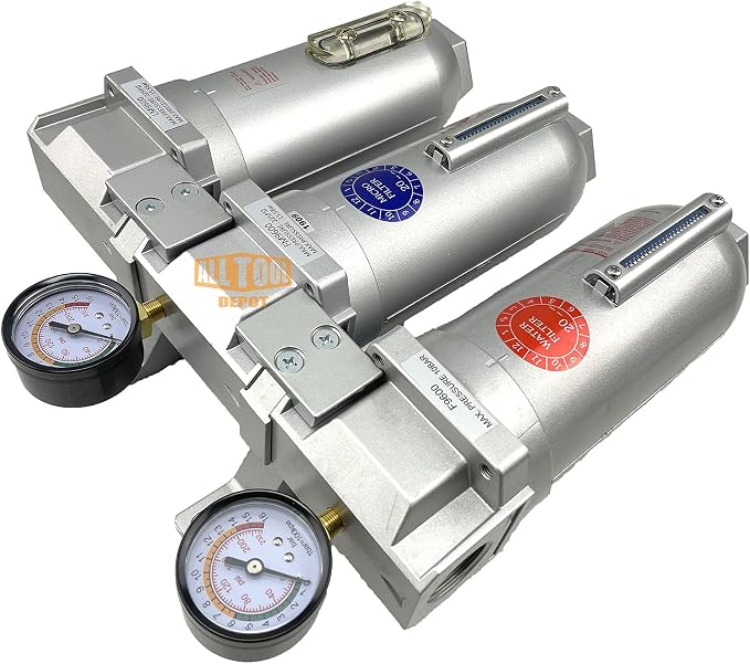 1" NPT SUPER DUTY Industrial Grade 3 Stages Filter Coalescing Desiccant Dryer - Image 5