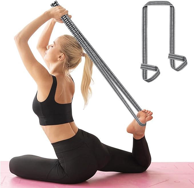 ZOOEASS Yoga Mat Strap, Adjustable Durable Yoga Mat Carrier & Stretching Strap, Multiple Color Choices-FlexoryFit