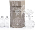 Zodax Grand Casablanca Porcelain Oil Diffuser - Home Fragrance Oil Diffuser Ideal for Living Room, Bathroom, Office - Flower Design - Gift Box Packaging Included - Tahitian Gardenia - 6.76 Oz.