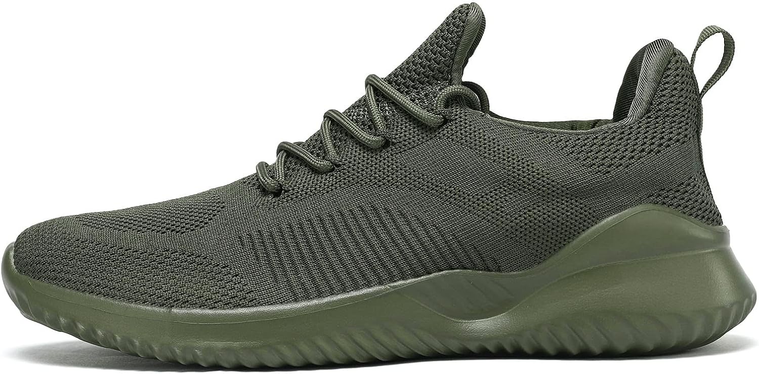 Men's Non Slip Running Shoes Ultra Light Breathable Casual Walking Shoes Fashion Sneakers Mesh Workout Sports Shoes