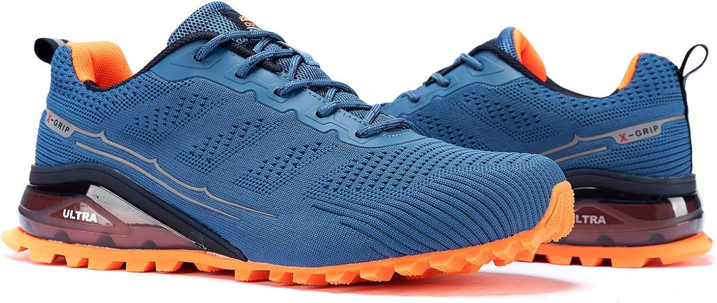 Kricely Men's Trail Running Shoes Fashion Walking Hiking Sneakers for Men Tennis Cross Training Shoe Outdoor Snearker Mens Casual Workout Footwear