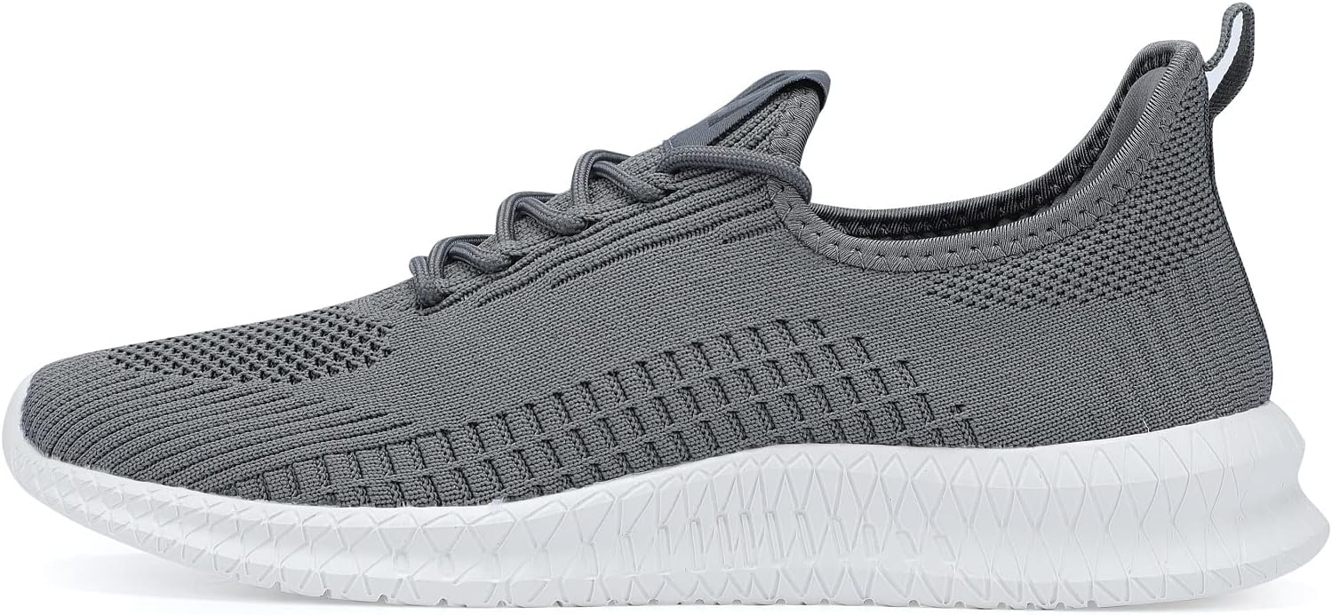 LCGJR Men's Running Shoes Ultra Lightweight Breathable Comfortable Walking Shoes Casual Fashion Sneakers Mesh Workout Shoes