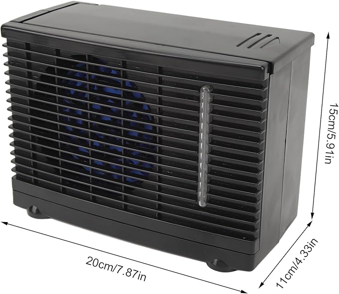 Portable Air Conditioners, DC12V Mini Air Conditioner and Small Evaporative Air Cooler and Humidifier Fan, 2 Speed Adjustable Car Air Cooler Improve Air Quality