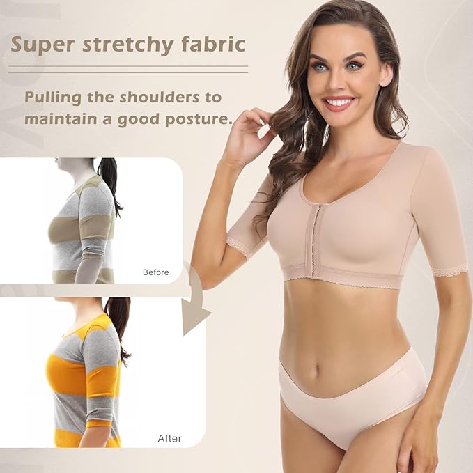 JOYSHAPER Upper Arm Shapers for Women Compression Sleeves Shapewear Crop Top Slimming Arm Slimmer Vest-FlexoryFit