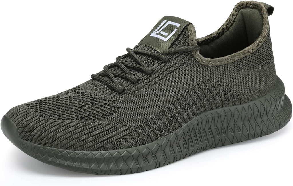 LCGJR Men's Running Shoes Ultra Lightweight Breathable Comfortable Walking Shoes Casual Fashion Sneakers Mesh Workout Shoes