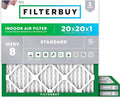 Filterbuy 20x20x1 Air Filter MERV 8 Dust Defense (3-Pack), Pleated HVAC AC Furnace Air Filters Replacement (Actual Size: 19.50 x 19.50 x 0.75 Inches)