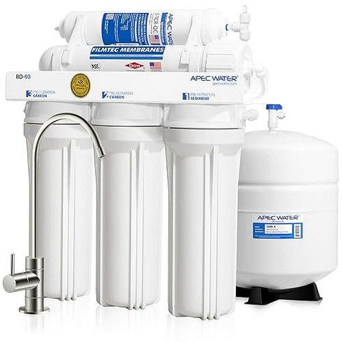 APEC Water RO-90, 5-Stage Under Sink Reverse Osmosis Water Filter System by APECWaterSystems