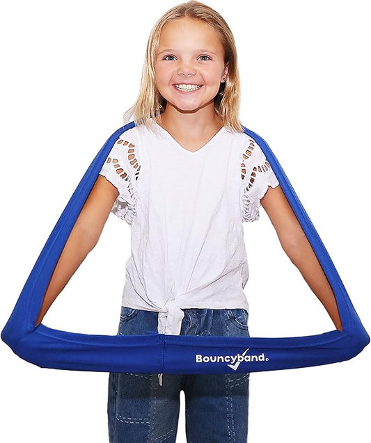 BouncyBand Stretch Band Focus Tool – 30” Resistance Band for Kids Stretches to Over 46” – Silent Sensory Tool Awakens Imagination, Develops Balance, and Strengthens Muscles-FlexoryFit