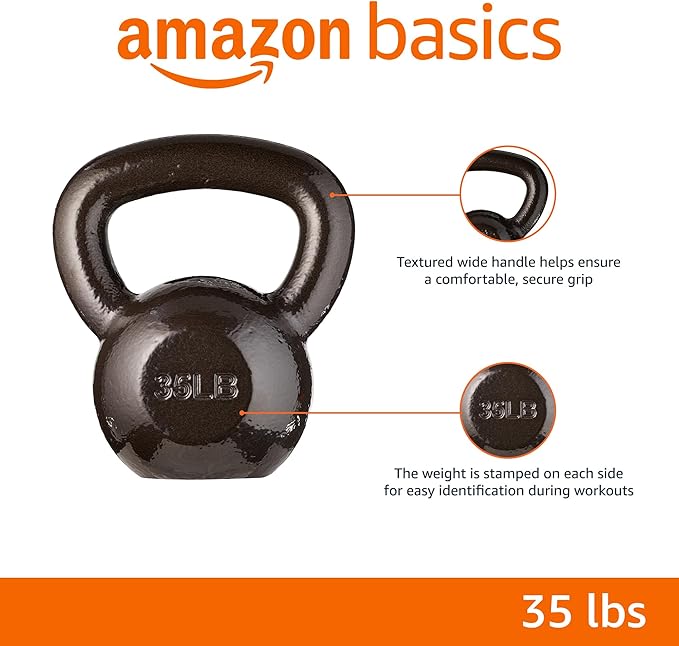 Amazon Basics Cast Iron Kettlebell-FlexoryFit