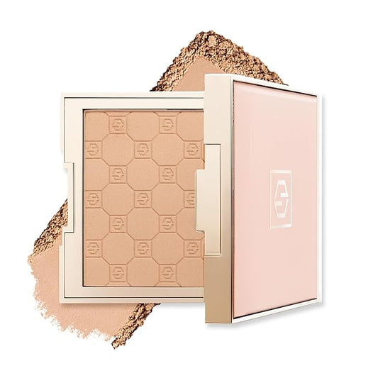 Jouer Soft Focus Hydrate & Setting Powder - Pressed Powder with Matte Finish - Blurring Powder for Fine Lines and Pores - Set Face Makeup Foundation or Concealer - Light-FlexoryFit