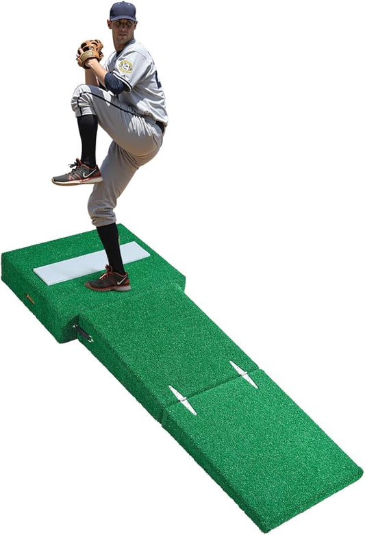 VEVOR Pitching Mound, Baseball Game Mound, Indoor/Outdoor Pitching Practice and Training Equipment, Softball Pitching Aids with Antifade Turf and Pitching Rubber