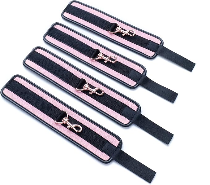 6pcs Black PU Adjustable Straps Sports Training Fitness Gear Home Yoga Set-FlexoryFit