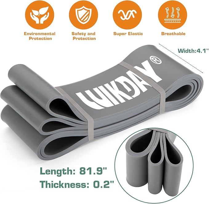 Resistance Bands for Working Out, Exercise Bands, Workout Bands, Pull Up Assistance Bands for Body Stretching Training Physical Therapy Muscle Training for Men & Women-FlexoryFit