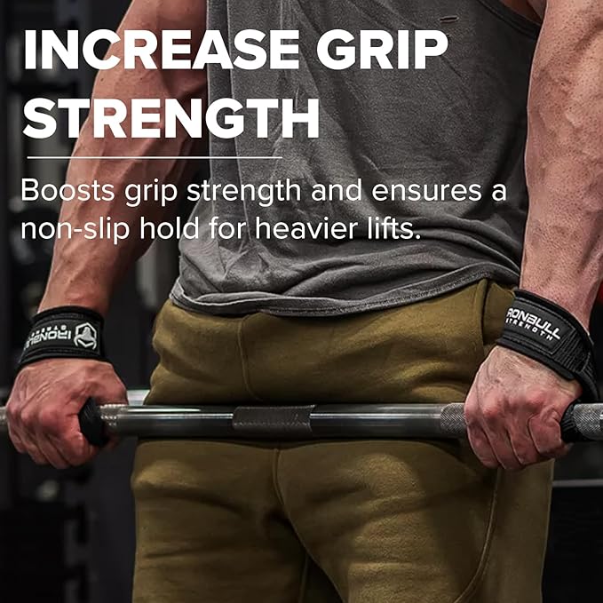 Lifting Wrist Straps for Weightlifting (1 Pair) – Padded Lifting Straps for Deadlifts, Powerlifting, Strength Training & Bodybuilding – Gym Straps for Men & Women-FlexoryFit